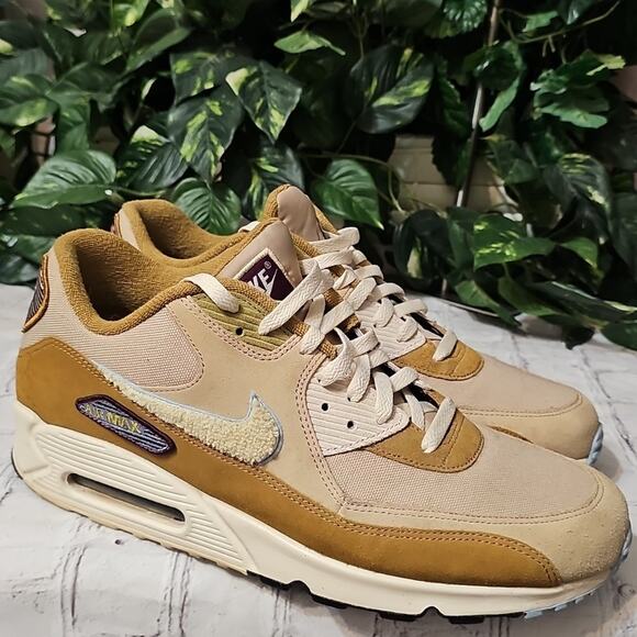 Nike Air Max 90 Varsity Pack Muted Bronze Tan And Brown Sneakers 13 - Picture 1 of 15